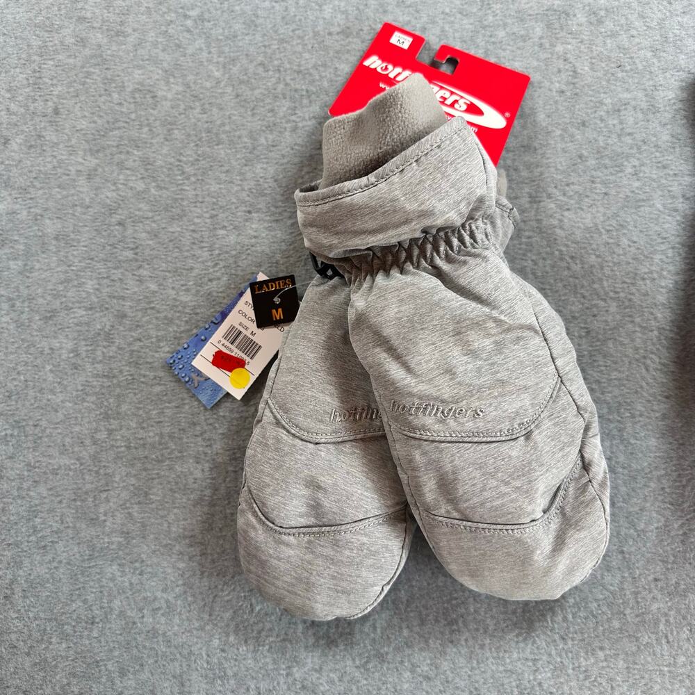 Hotfingers Alpine Carver Flurry II Mittens Medium Gray Black